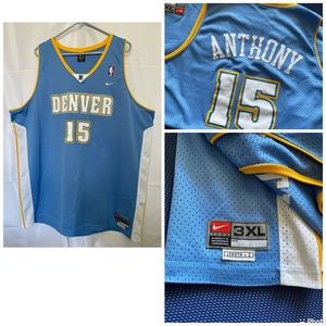 VIntage Nike NBA Carmelo Anthony 15 Denver Nuggets Jersey
